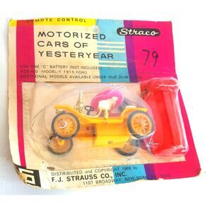 Vintage Straco 1968 Model T 1915 Ford Motorized Cars of Yesteryear New READ